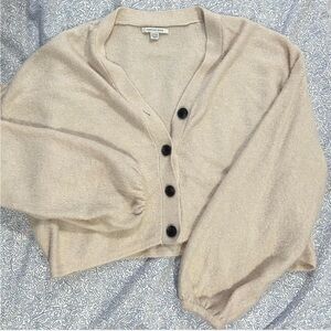 American Eagle Outfitters Light Tan Cardigan